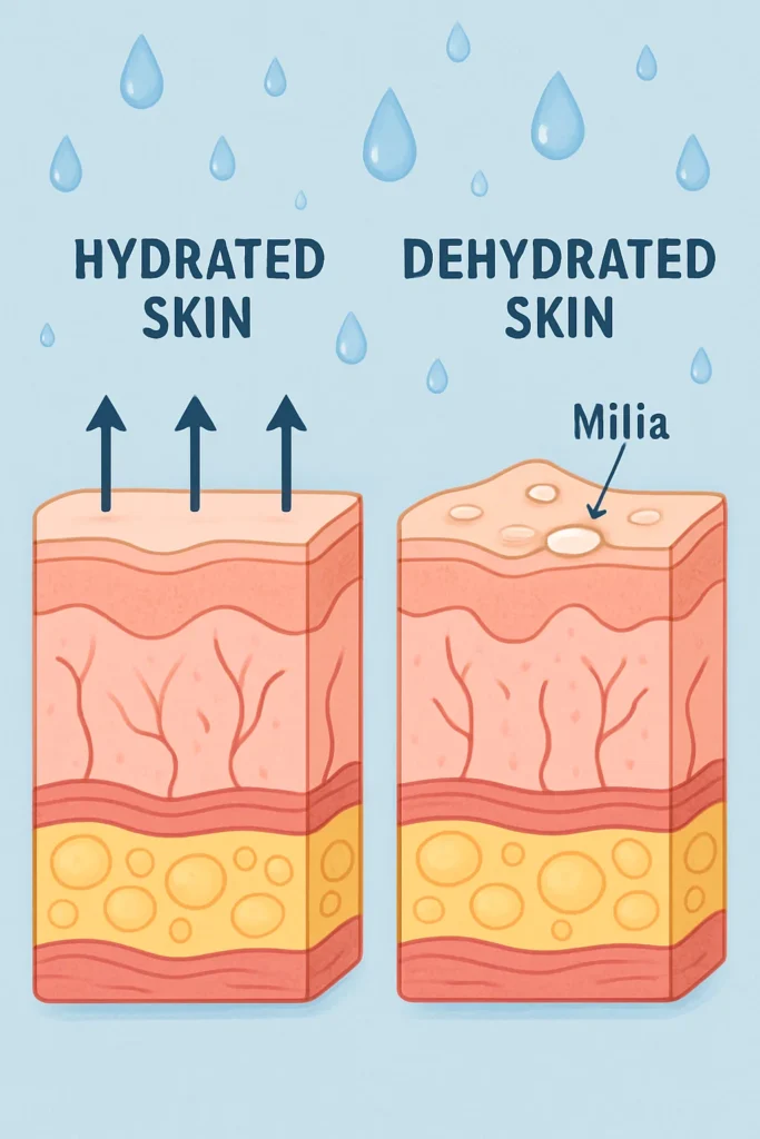 The importance of hydration and milia production Accrington