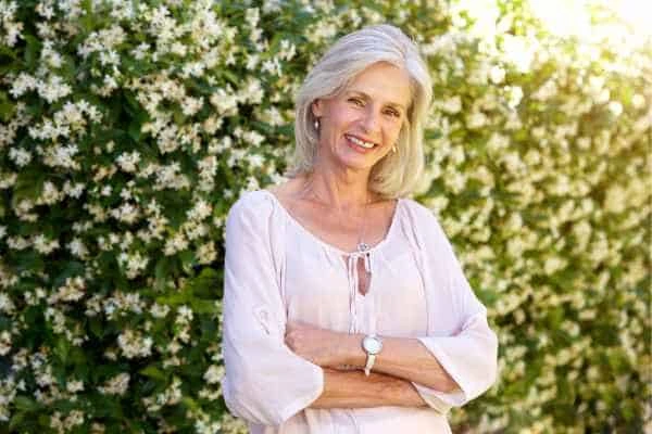 Older woman happy with urinary incontinence treatment Accrington